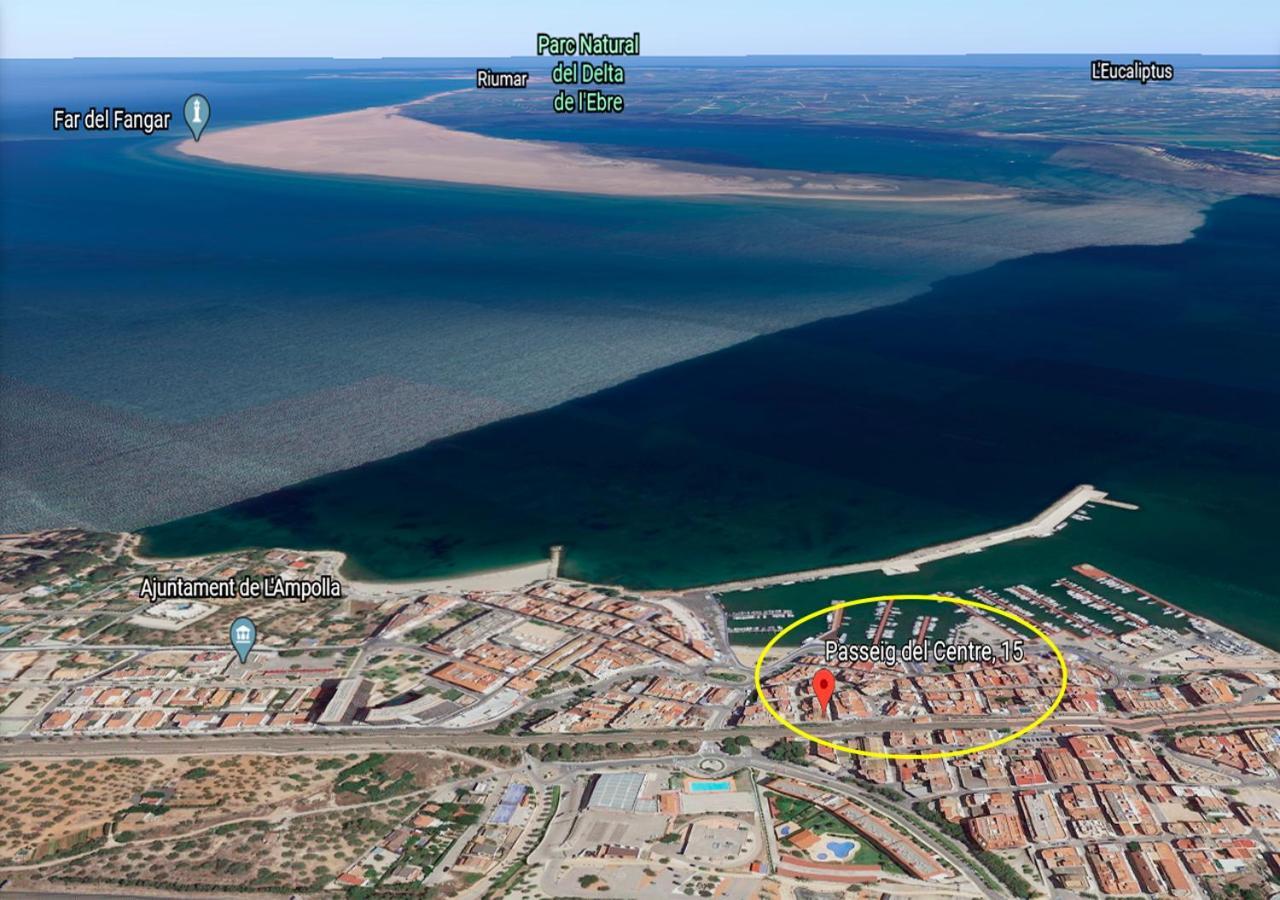 Apt Ideal Para Familias Cerca Del Mar L'Ampolla Exteriör bild